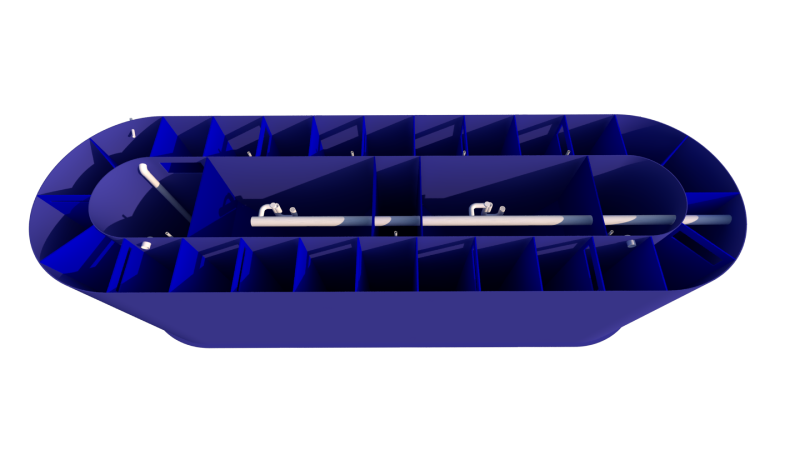 Plastic wastewater treatment plants